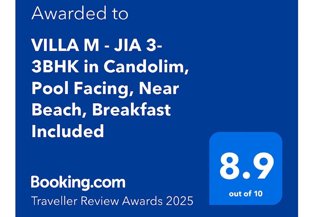 Villa M - Jia 3- 3Bhk In Candolim, Pool Facing, Near Beach, Breakfast Included Eksteriør bilde